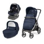 Carucior 3 in 1 Peg Perego Book Plus 51 S Titania White i-Size Class Navy