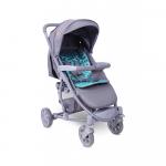 Carucior pentru nou-nascut S 300 Grey & Green Triangles