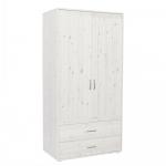 Dulap alb cu 2 usi si 2 sertare si insert White H 202 cm Flexa Classic
