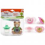 Pachet Kit ingrijire+Set 2 suzete 6+ Vital Baby Model pentru fete