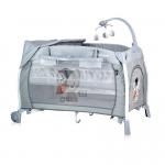 Pat Pliant I Lounge Rocker 2 nivele cu accesorii si sistem de leganare Grey Cool Cat