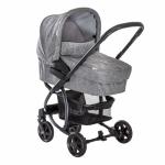 Set Carucior 3 in 1 Malibu 4 Trio Melange Grey