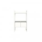 Dulap cu 2 usi si picioare alb mat Structura de baza Flexa Shelfie Midi