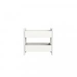 Structura de baza Flexa Shelfie Mini cu 2 organizatoare si picioare alb mat