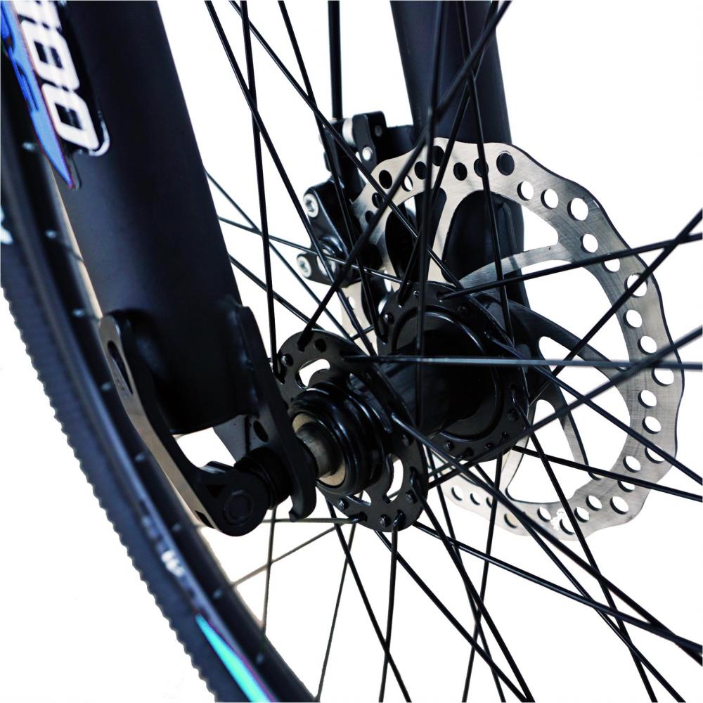 Bicicleta MTB-HT 24 Velors V2456A cadru aluminiu negru albastru