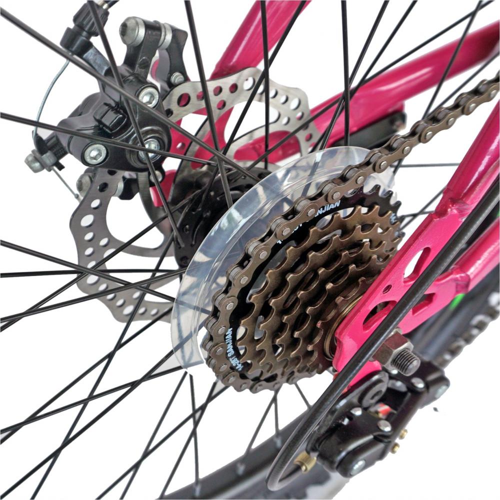 Bicicleta MTB-HT copii 20 Velors V2009A cadru otel fucsia verde