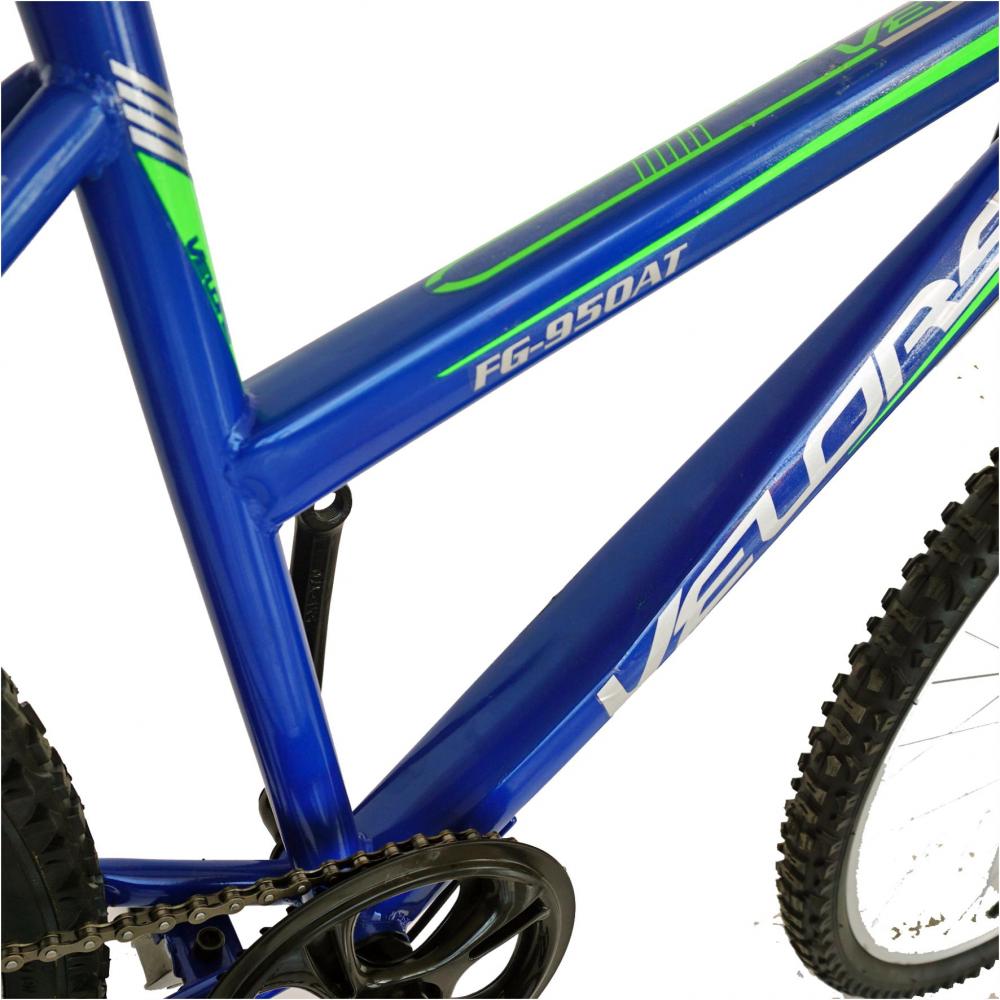 Bicicleta Trekking 26 Velors V2619A cadru otel albastru verde
