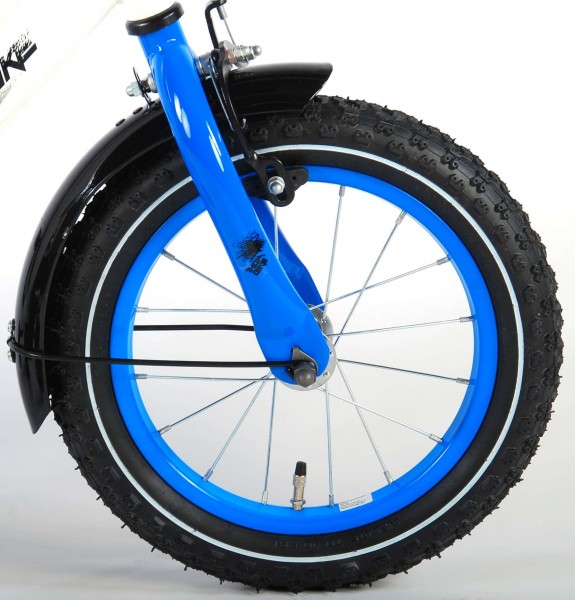 Poze Bicicleta Volare pentru baieti 14 inch Thombike Alb cu Albastru nichiduta.ro 