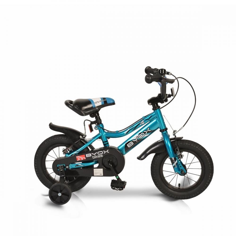 Bicicleta pentru copii Byox Prince 12 albastra albastră imagine 2022 protejamcopilaria.ro