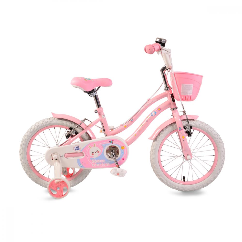 Bicicleta pentru fetite Moni Space Tourism 16inch Pink MONI imagine 2022