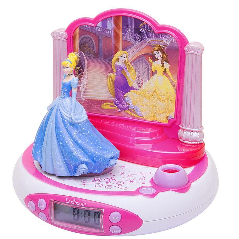 Ceas digital cu proiectie disney princess roz