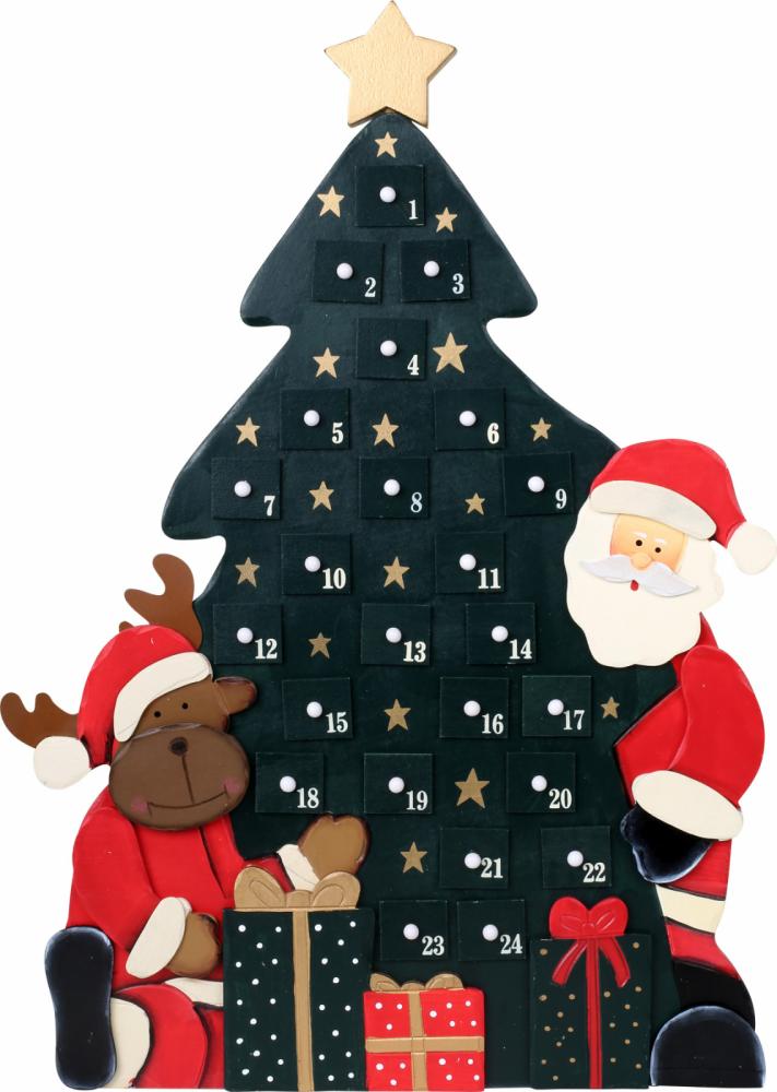 Decor calendar advent christmas time 55 cm