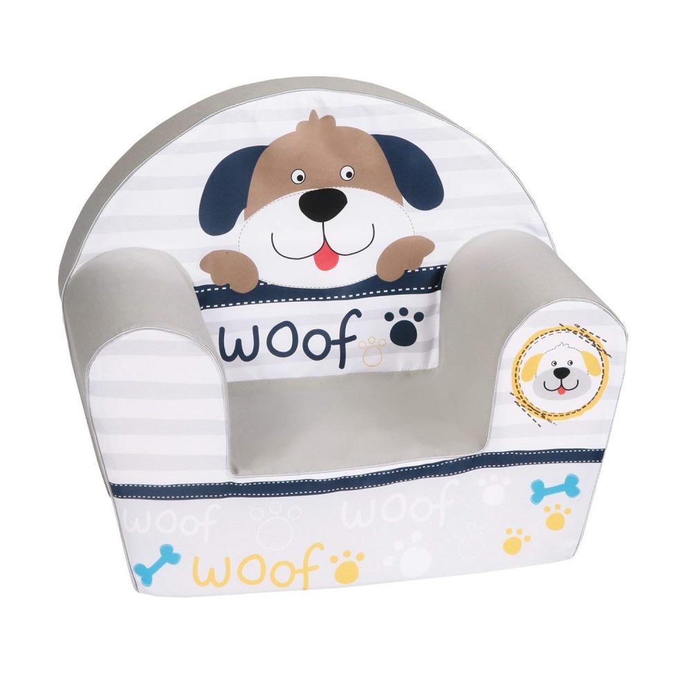 Fotoliu din burete pentru copii woof