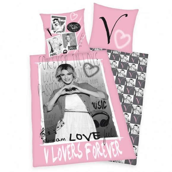 Lenjerie de pat cu 2 piese disney violetta