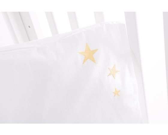 Lenjerie patut brodata cu 3 piese 140x70 cm Little Dreamer Stars EU