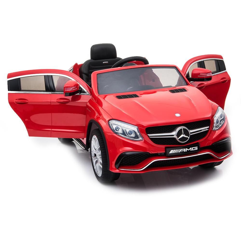 Masinuta electrica cu scaun de piele Mercedes AMG GLE63 Coupe Red AMG imagine noua responsabilitatesociala.ro