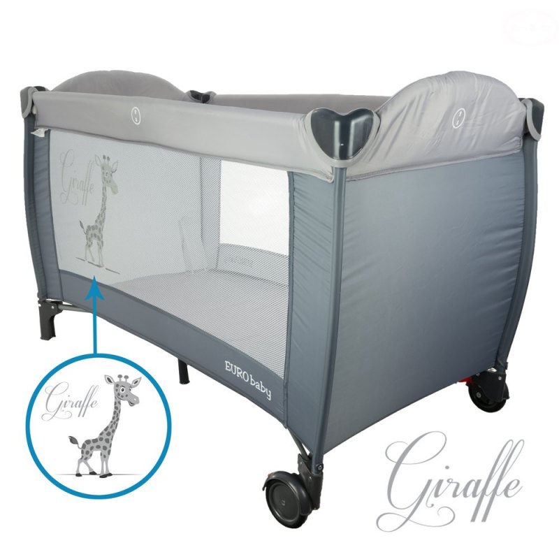 Patut pliabil eurobaby girafa gri