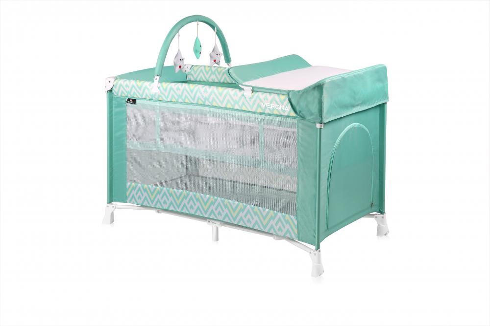 Patut pliabil verona plus 2 nivele si accesorii green lines