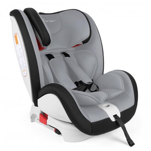 Scaun auto rotativ 360 de grade cu isofix security, 0-36 kg gri