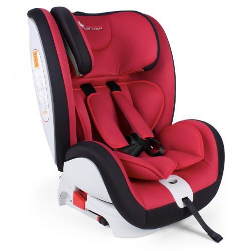 Scaun auto rotativ 360 de grade cu isofix security, 0-36 kg rosu