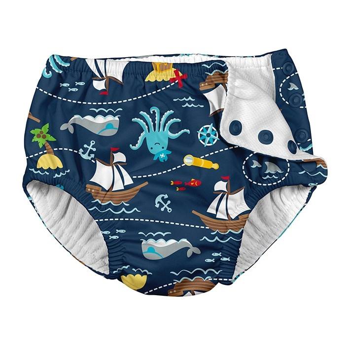 Slip refolosibil pentru inot si antrenament la olita ultimate iplay navy pirates 24 luni
