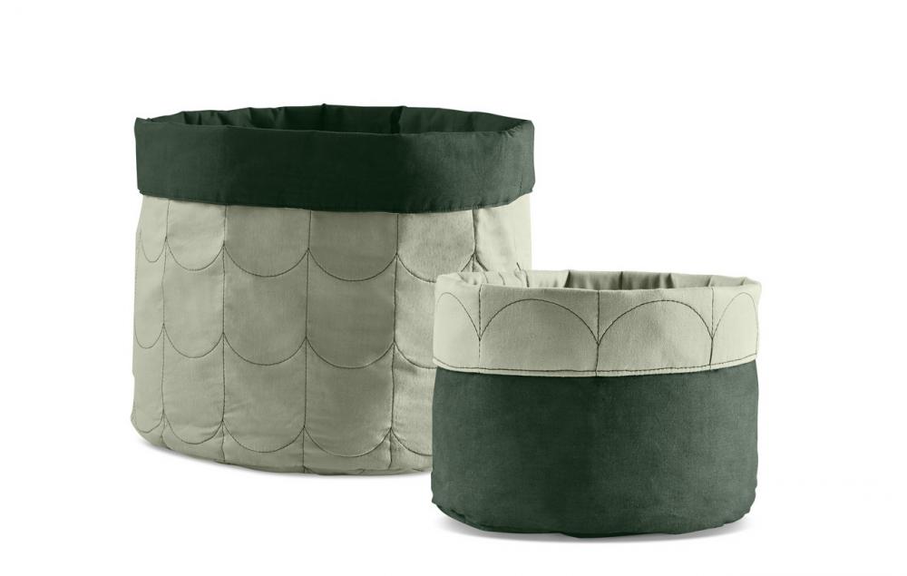 Set 2 cutii depozitare din bumbac room collection flexa maro