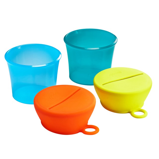 Set caserole cu capace de silicon Snug snack - 1 | YEO