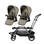 Carucior Duette Piroet Sportivo Peg Perego Geo Beige