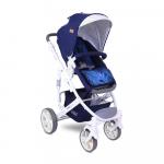 Carucior transformabil 2 in 1 Verso Dark Blue Flowers