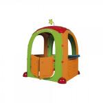 Casuta de joaca pentru copii Paradiso Cocoon Playhouse din plastic cu 3 autocolante supermarket bucatarie si atelier