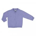 Jacheta stil cardigan lavanda pentru baietei 12 luni