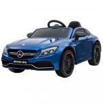 Masinuta electrica cu roti din cauciuc si deschidere usi Mercedes Benz C63s Blue
