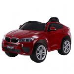Masinuta electrica cu telecomanda si roti din cauciuc BMW X6M Red