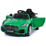 Masinuta electrica pentru copii Mercedes Benz GTR AMG Coupe verde 6V cu control parental telecomanda