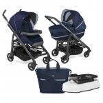 Pachet economic carucior Chicco Duo Love Up cu balansoar pentru landou IndiaInk 0luni+