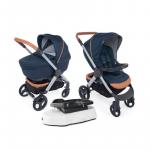 Pachet economic carucior Chicco Duo Style Go cu balansoar pentru landou IconicBlue 0luni+