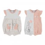 Set pijamale scurte elefant bebe nou-nascuta Nude 4 luni