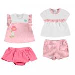 Set tricouri si pantaloni scurti asortati Sirop nou-nascut 6 luni