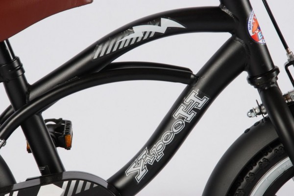 Bicicleta Volare Black Cruiser pentru baieti 12 inch cu roti ajutatoare nichiduta.ro imagine 2022 protejamcopilaria.ro