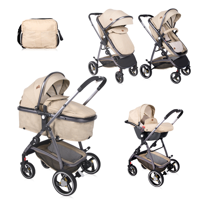 Carucior transformabil 3 in 1 sola beige