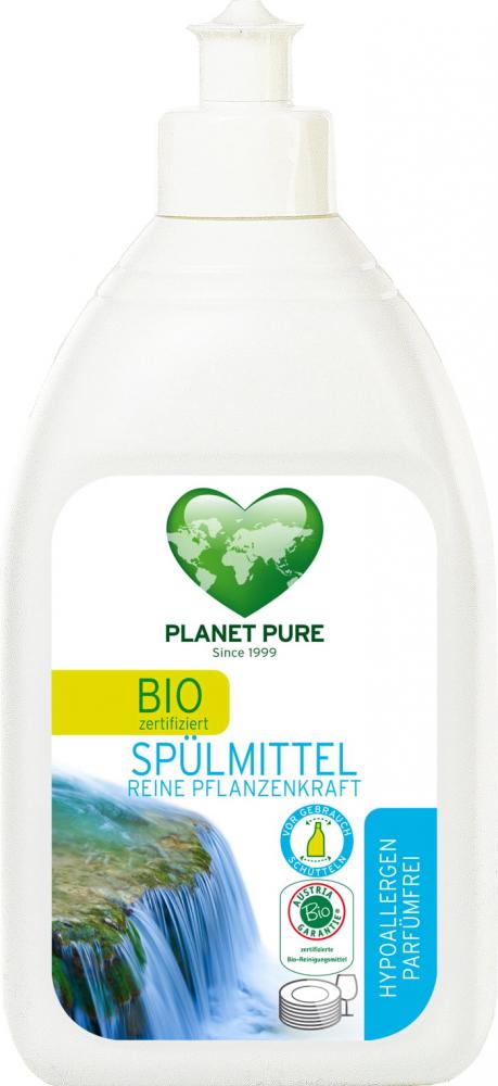 Detergent bio pentru vase hipoalergen fara parfum Planet Pure 510ml