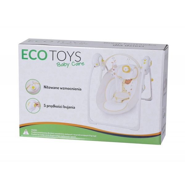 Leagan si balansoar electric Ecotoys roz balansoar imagine 2022 protejamcopilaria.ro