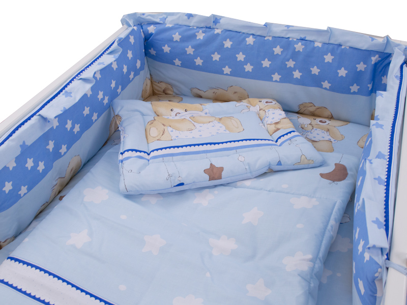 Lenjerie teddy hug blue m2 4 piese 120x60
