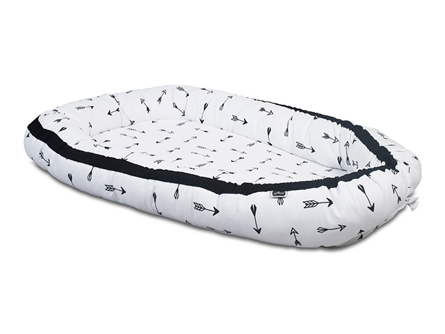 Salteluta cu protectie pentru bebelusi jollein babynest cu imprimeu sageti