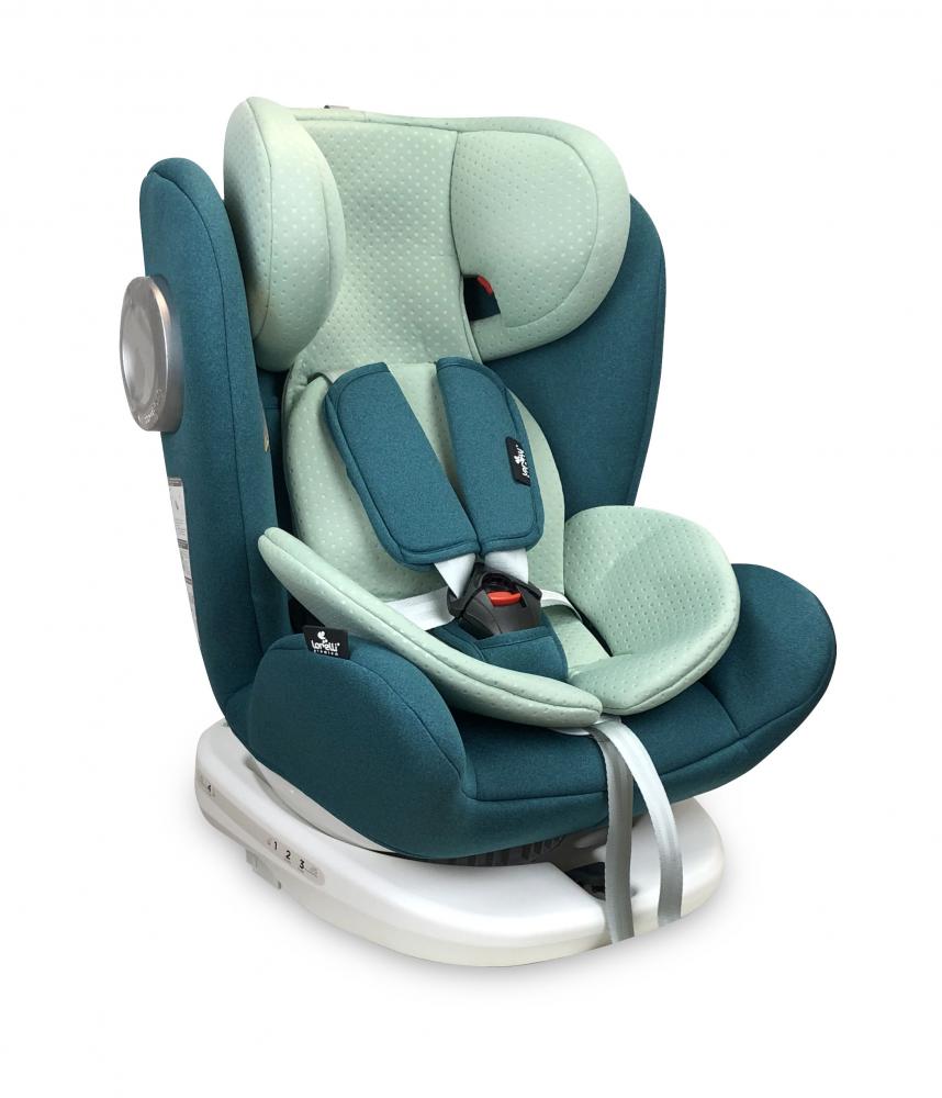 Scaun auto cu isofix 0-36 kg Lusso SPS rotativ 360 grade Green