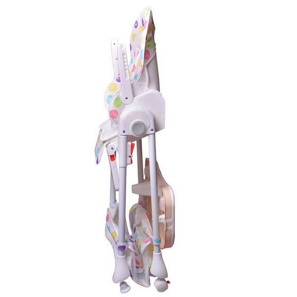 Scaun de masa ecotoys alb cu buline