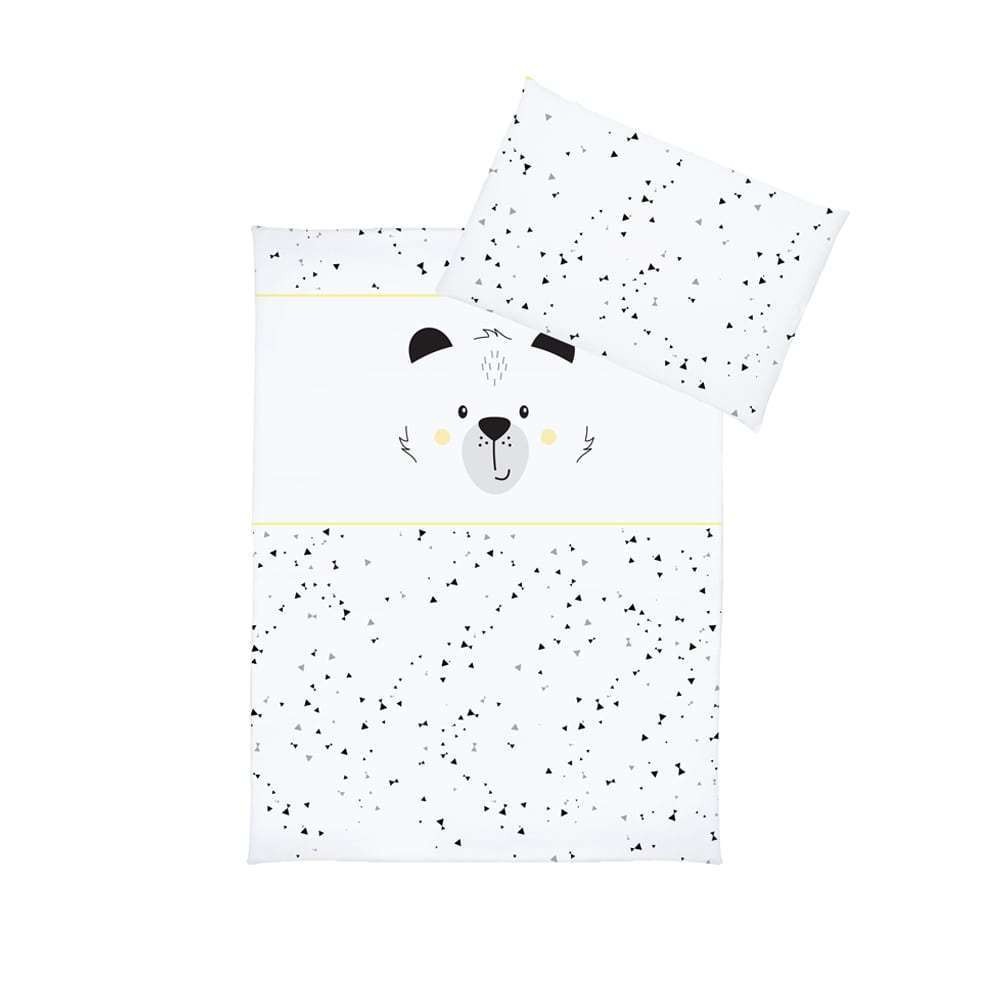 Set lenjerie imprimata satinata 5 piese funny teddy bear