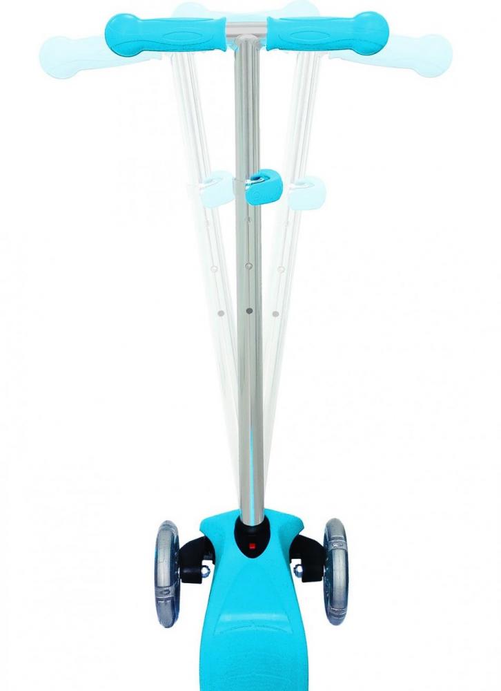 Trotineta Globber Primo Sky Blue, ghidon reglabil, platforma antiderapanta, greutate suportata 50 kg, varsta 3 ani+