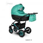 Carucior copii 3 in 1 Sevilla Lux Camarelo Color XSEL-4