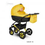 Carucior copii 3 in 1 Sevilla Lux Camarelo Color XSEL-8